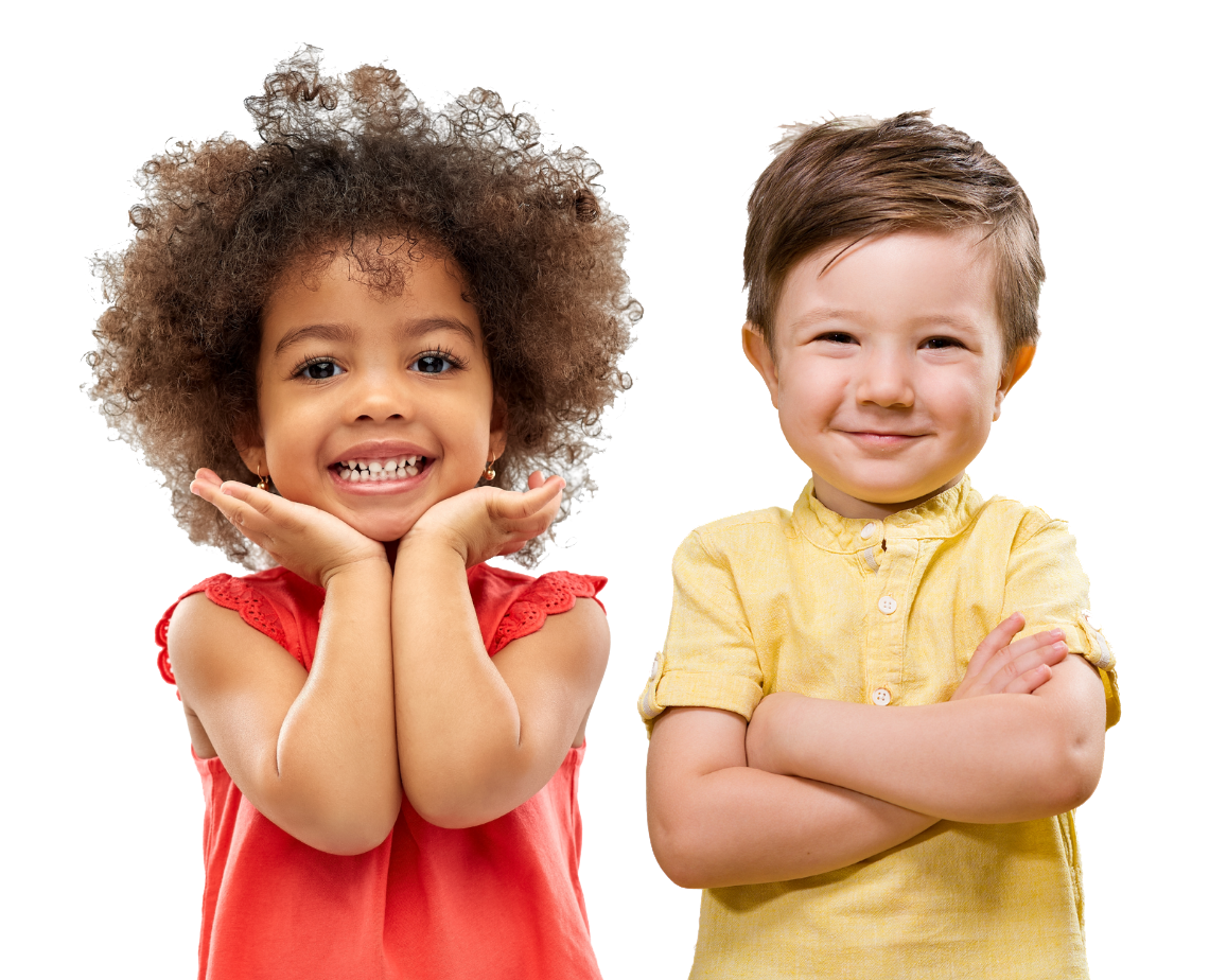 smile girl and boy